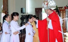 Cốc Thành: lễ Thêm sức và tạ ơn trùng tu