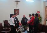 Đức cha Tôma và MVDD chúc tết ĐHY Phêrô