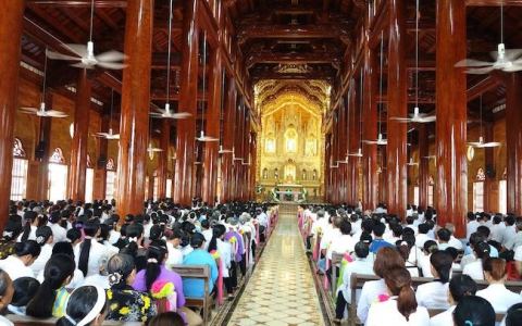 Xương Điền bắt đầu dâng lễ tại nhà thờ mới