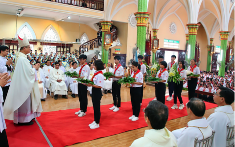 GLVGP Bùi Chu mừng lễ Mẹ Vô Nhiễm