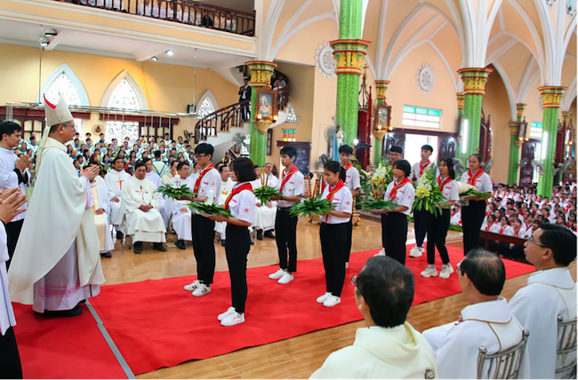 GLVGP Bùi Chu mừng lễ Mẹ Vô Nhiễm