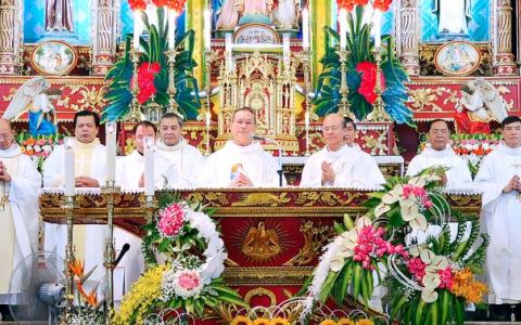 Kiên Lao: Thánh lễ chính tiệc kính quan thầy