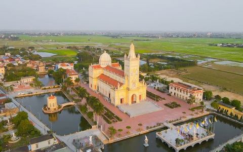 Bản đồ hướng dẫn tới nhà thờ Báo Đáp