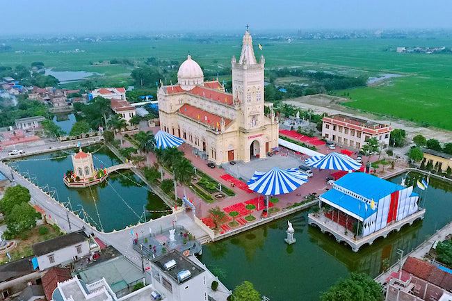Bản đồ chỉ đường đến nhà thờ Báo Đáp