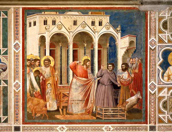expuslion of money changers giotto