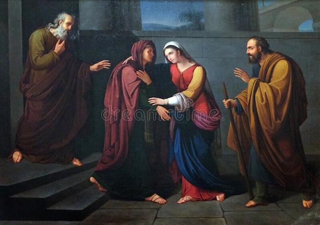 visitation virgin mary altarpiece basilica saint frediano lucca tuscany italy visitation virgin mary 190686740