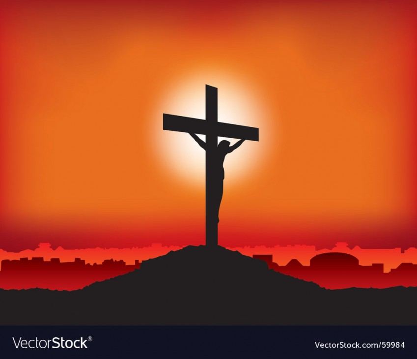 jesus on cross vector 59984
