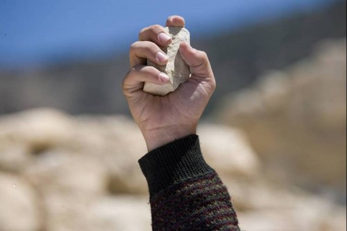 throwing stones