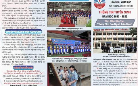 Thông báo về viêc tuyển sinh và học phí