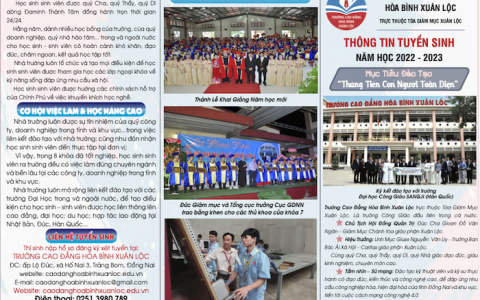Thông báo về viêc tuyển sinh và học phí