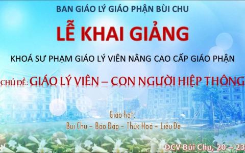 Khóa Sư phạm Giáo lý nâng cao cấp Giáo phận