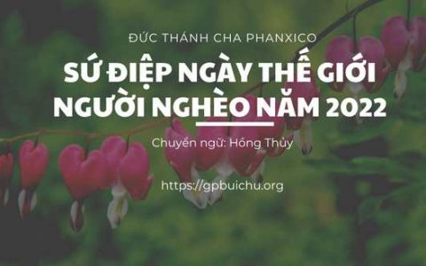 Sứ điệp Ngày Thế giới Người nghèo