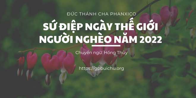 Sứ điệp Ngày Thế giới Người nghèo