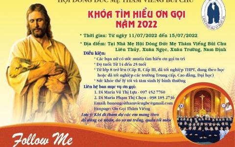 Dòng Thăm Viếng: Khoá tìm hiểu Ơn gọi