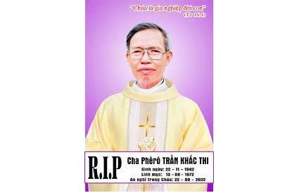 Gp. Thái Bình an táng Cha Phêrô Trần Khắc Thi