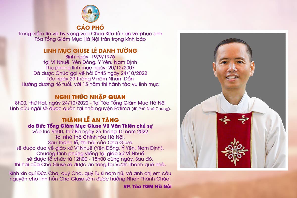 cao pho lm giuse le danh tuong gp ha noi