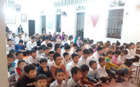 Nhà xứ Nam Điền tổ chức đọc kinh giỗ