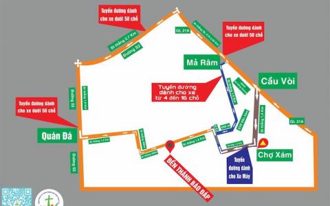 Bảng hướng dẫn tham dự Đại Hội GLV tại Báo Đáp