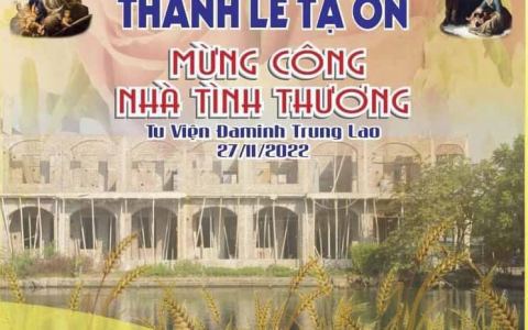 Đa Minh Trung Lao mừng công nhà tình thương