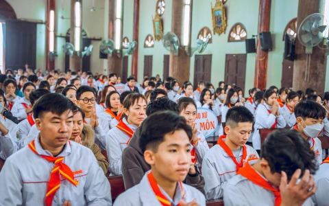 GLV và huynh trưởng hạt Ninh Cường tĩnh tâm