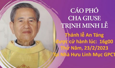 Cần Thơ: An táng Cha cố 84 tuổi, gốc Thái Bình