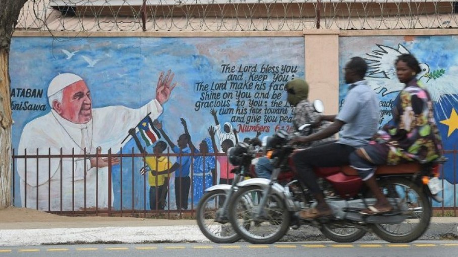 juba attende il papa afp