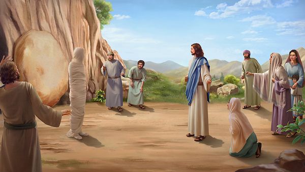 jesus raising lazarus