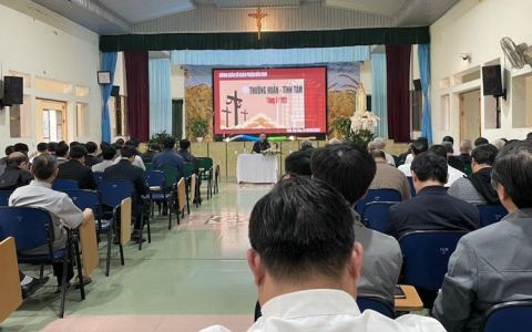 Linh mục đoàn Bùi Chu tĩnh tâm tháng 03/2023