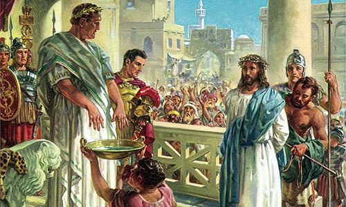jesus before pilate