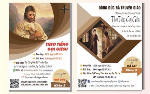 Thông báo chương trình “Theo tiếng gọi Giêsu”