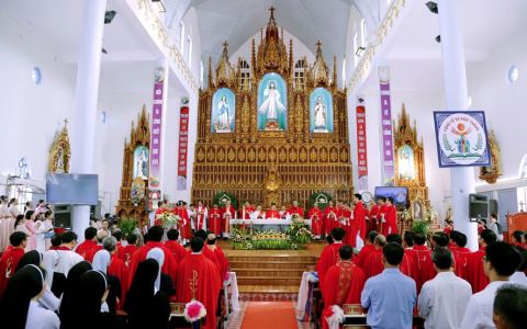 Giáo xứ Định Hải đón Cha tân chánh xứ