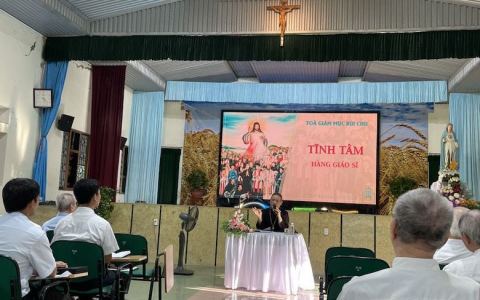 Hàng Giáo sĩ Bùi Chu tĩnh tâm tháng 07/2023
