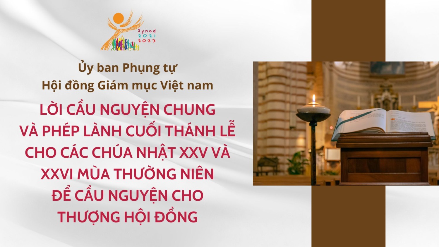 uy ban phung tu loi cau nguyen chung va phep lanh cuoi thanh le de cau nguyen cho thuong hoi dong