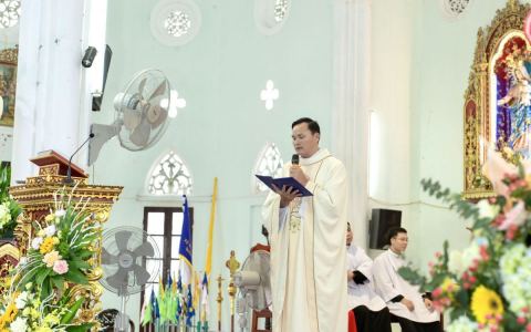 Hoà Định: Lễ tạ ơn cha mới Giuse Quốc Dũng