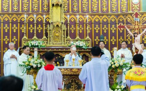 Giáo xứ Trực Chính mừng lễ quan thầy