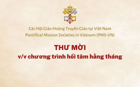 Hội GHTG tại VN: Thư mời tham gia chương trình hồi tâm
