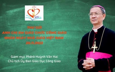 Thư gửi anh chị em giáo chức Công giáo nhân ngày Nhà giáo Việt Nam 20.11.2023