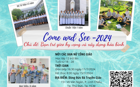 Thông báo chương trình Come and see năm 2024