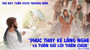 Lắng nghe lời Chúa thật có phúc