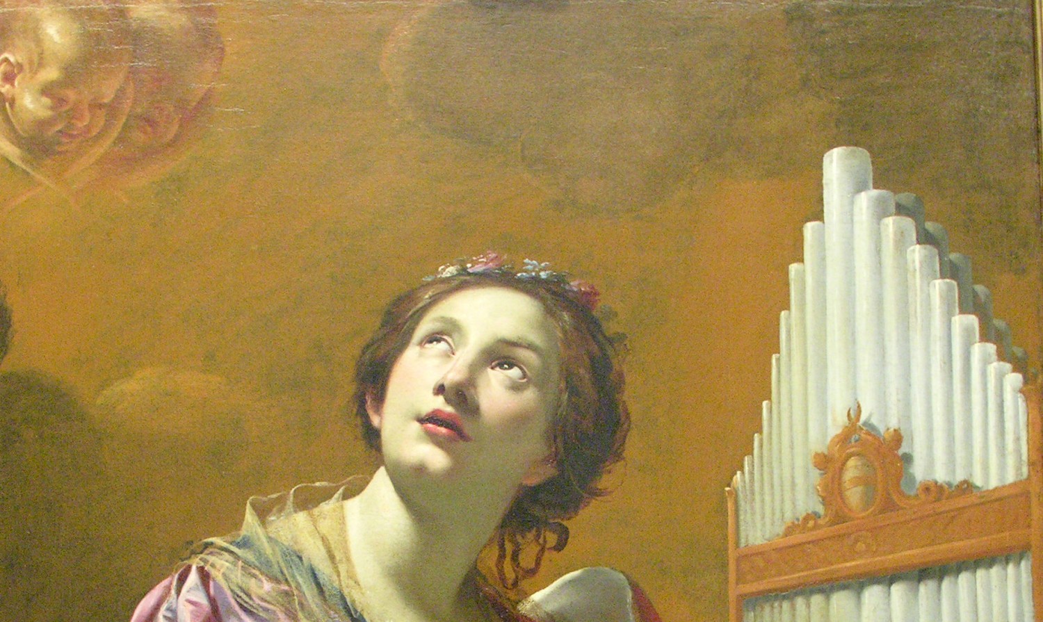 st cecilia with organ labeled for reuse e1666038386458