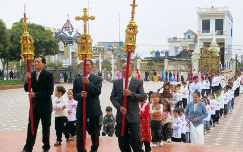 Giáo xứ Định Hải: Hội Gia trưởng lễ bổn mạng 