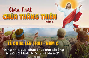 Đang khi chúc lành Người lên trời