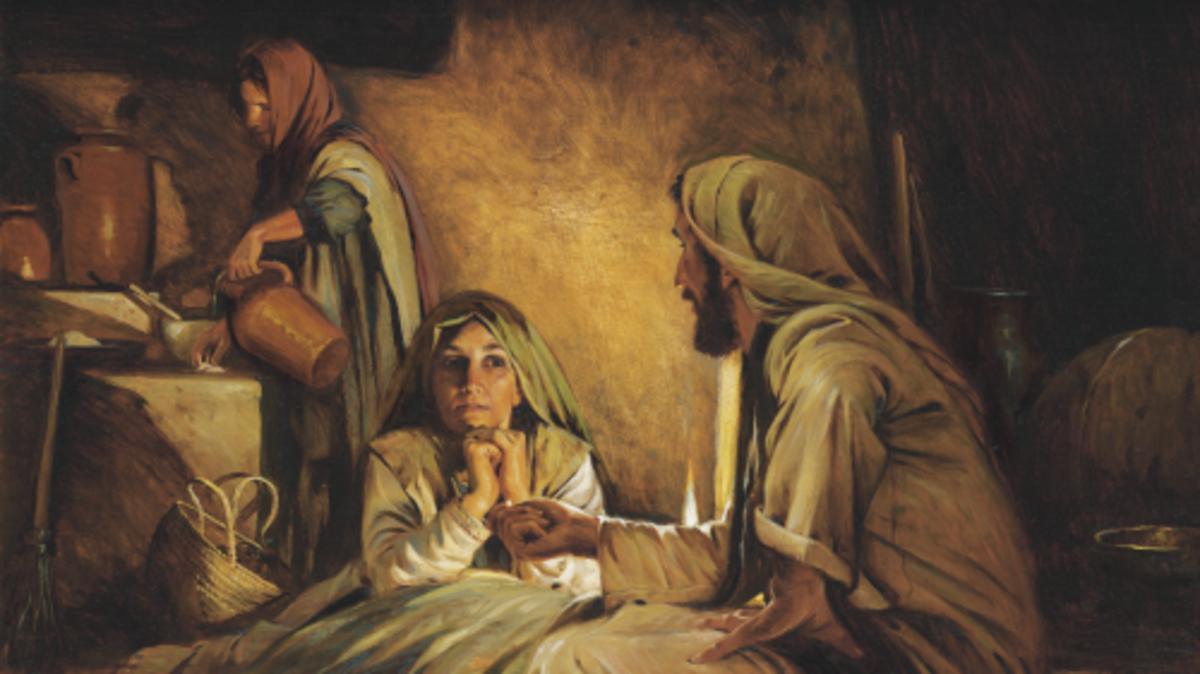 1 jesus with mary martha rane