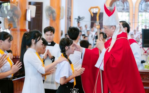 Gx. Xuân Dục: 164 em lãnh nhận Bí Tích Thêm Sức