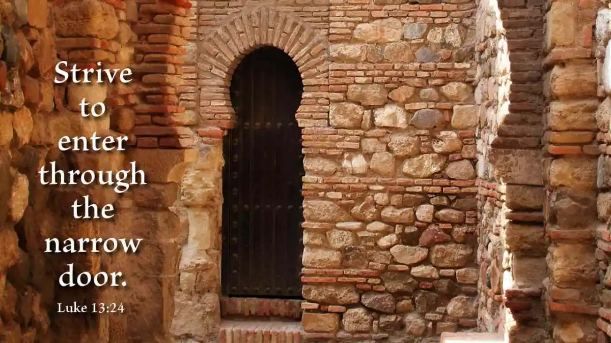 enter through the narrow door