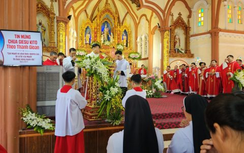 Niềm vui tuần chầu tại Giáo xứ Đại Đê