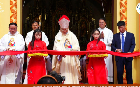 Giáo xóm An Nhân – Trung Lao khánh thành nguyện đường