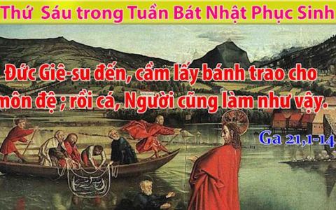 Bánh và cá trao cho môn đệ