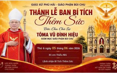 Phú Hải: 81 em thiếu nhi lãnh nhận Bí tích Thêm sức