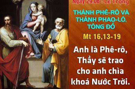 Trao chìa khoá Nước Trời